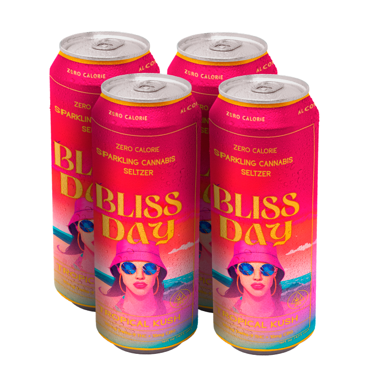Bliss Day Sparkling THC Seltzer – 4 Pack